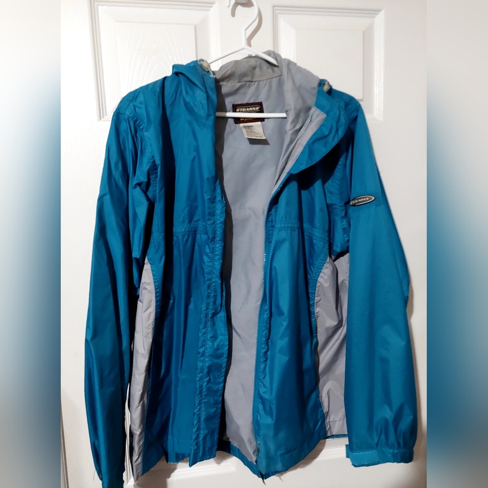 Sterns Dry Wear Water Resistant Jacket- Two tone blue and grey